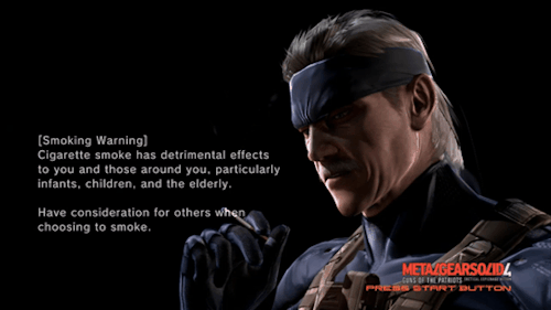 solid snake quits smoking